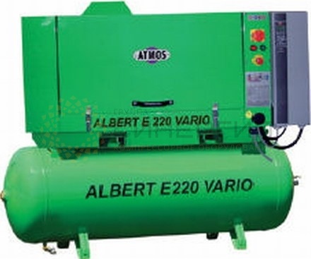 Винтовой компрессор Atmos Albert E 220 Vario с ресивером и осушителем